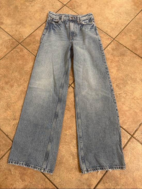 H&M Denim - H&M Light Blue Wide Leg Jeans